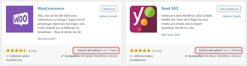 Abbildung - WordPress-Plugin-Verzeichnis